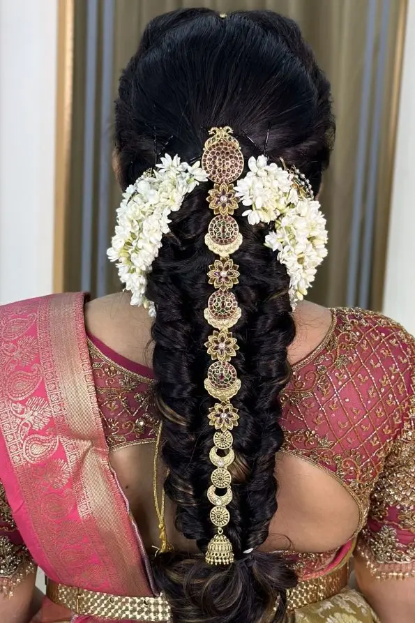 Multi Color Flower Designer Semi Bridal Jada